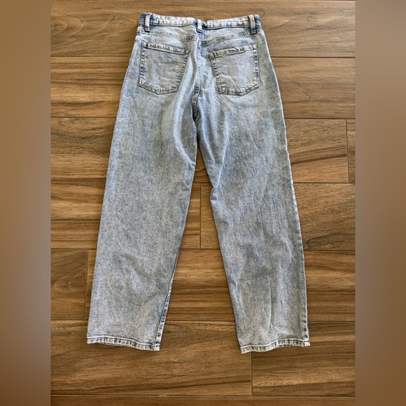 Wild Fable Jeans Peace Mushroom Painted Hippie Boho. Med Wash. Wmn’s 6 - Picture 9 of 11